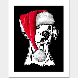 Funny Dalmatian Santa Christmas dog mom Posters and Art